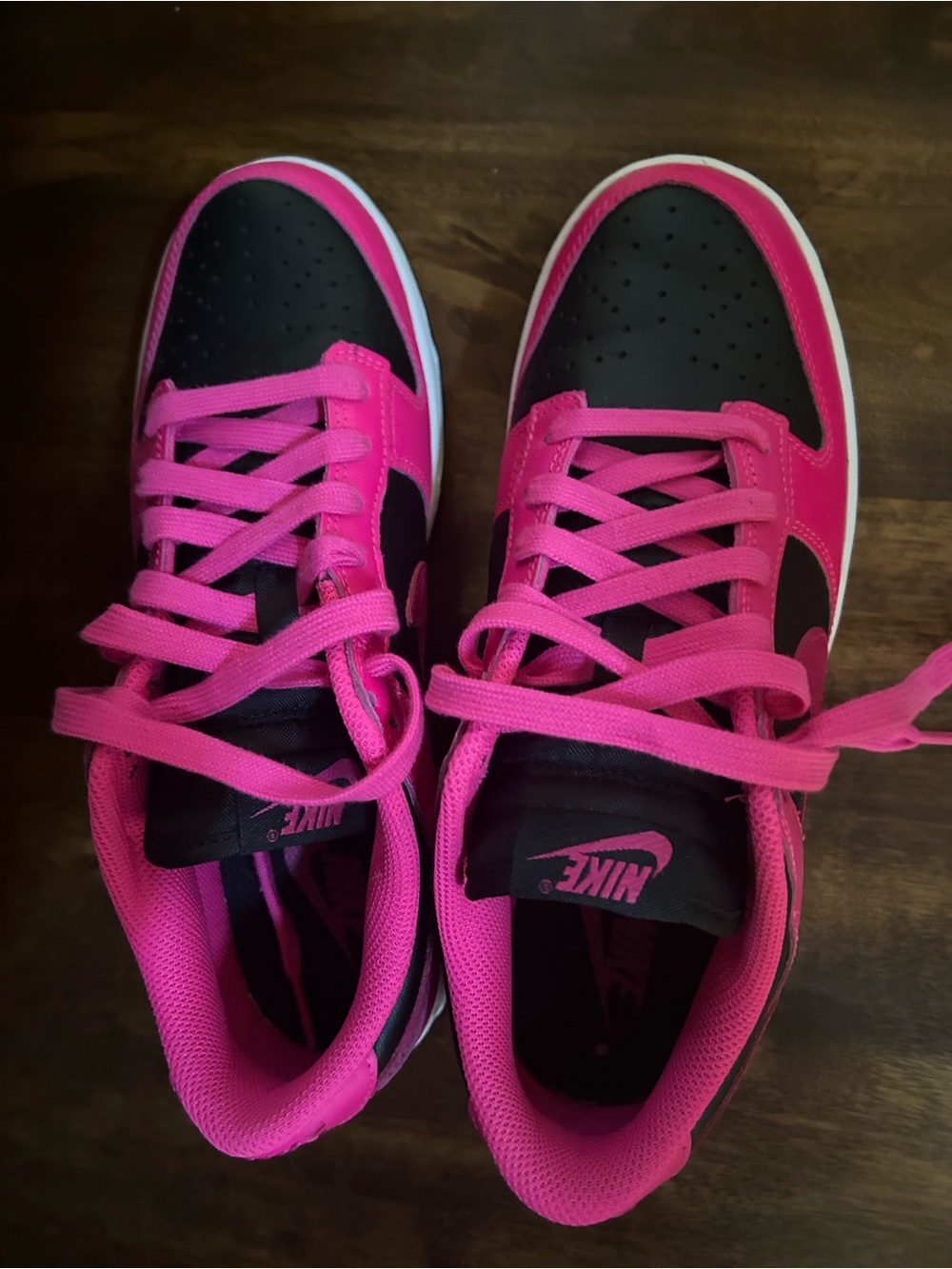 Nike Women’s Low-Top Sneakers - Hot Pink and Black - Picture 3 of 3